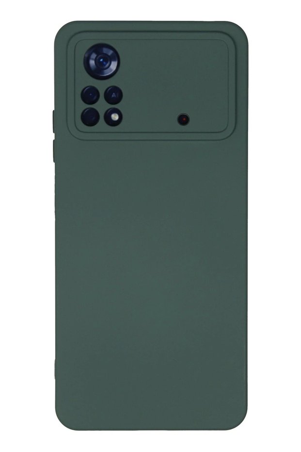 Aconcept Poco X4 Pro 5g Case Nano Inside Velvet Silicone - (13533) Dark Green