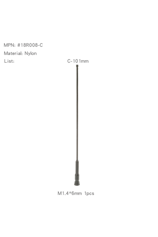 18R008-C-101MM Rcdream Simulation Antenna Decoration Signal Line For 1/8 1/10 1/12 1/14 1/18 Rc Craw