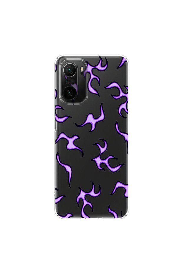 Poco F3 Compatible Wallpaper 3 Design Transparent Case