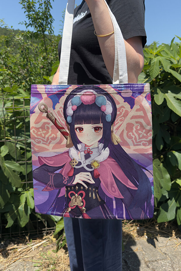 Yun Jin Genshin Impact V1 Double-Sided Canvas Print Tote Bag Anime Bag