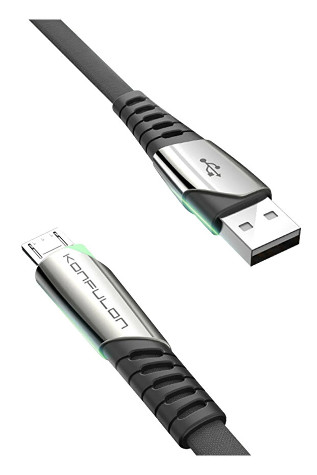 كابل DC16 مايكرو USB 1M 2.4A - أسود
