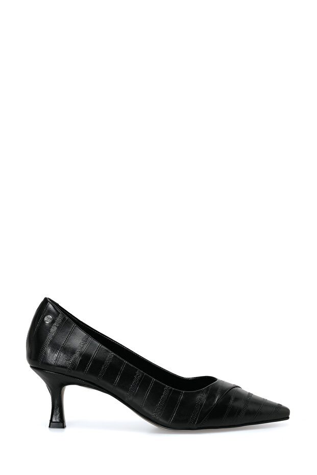 Eflora Black Women's Heeled Shoes
