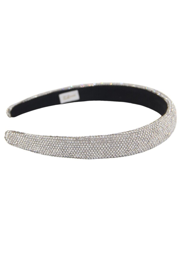 -Padded Rhinestone Headband - Multicolor