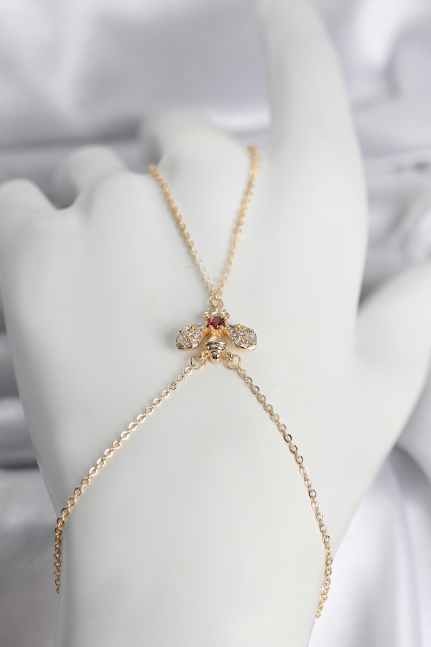 Brass Gold Color Fly Model Women's Şahmeran