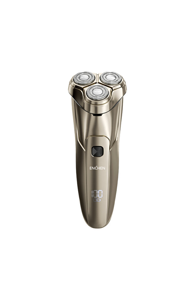 USB Type-C Steel 3S ENCHEN Steel 3S ELECTRIC ROTARY3D SHAVER Rose Gold 1400mAh With Pop-up Precision