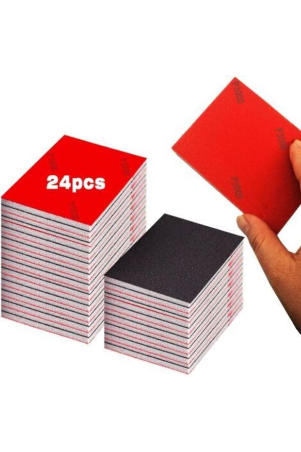 Sandpaper sponge, sanding blocks, soft foam, wet and dry sandpaper, suitable for plasterboard, models, metal, wood, and furniture.