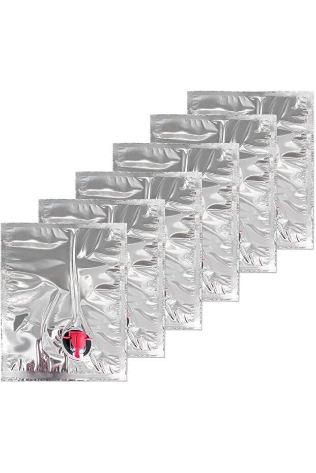 Suitable for 6Pcs 3L Refillable Wine Bag Spout Leakproof Reusable Bladder Dispenser Pouches Secret Bottle