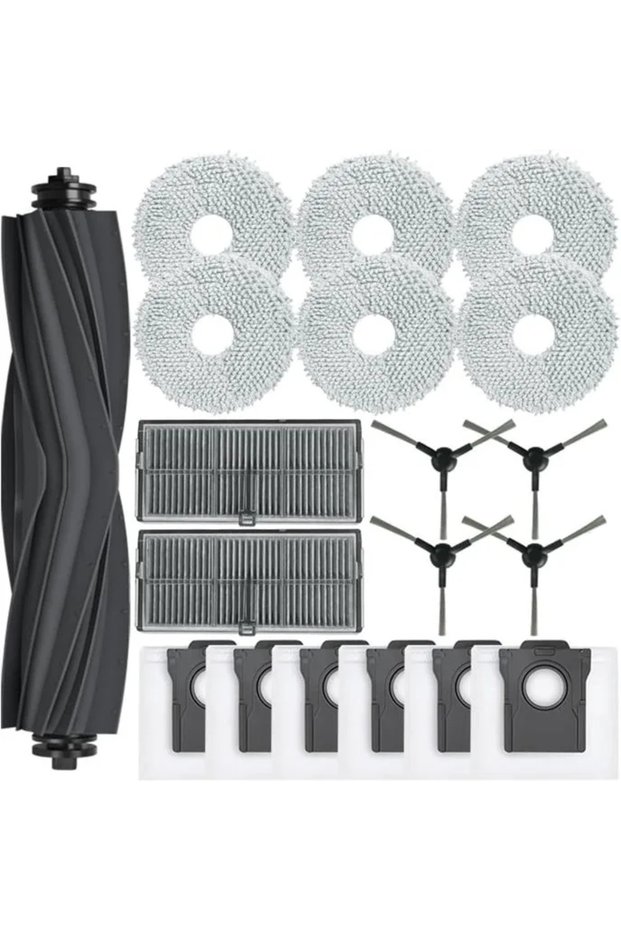 Geschikt voorDreame L10s Pro Ultra Heat/ L10s Ultra Gen 2/ X30 Ultra/ Mova E30 Ultra Accessory Set, 1 main brush head, 6 storage bags