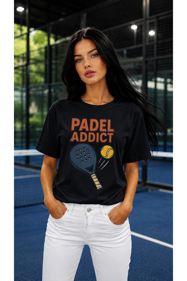 Unisex Oversize Tennis Printed T-Shirt 100% Cotton Tennis Themed Comfortable Fit Short Sleeve T-Shirt