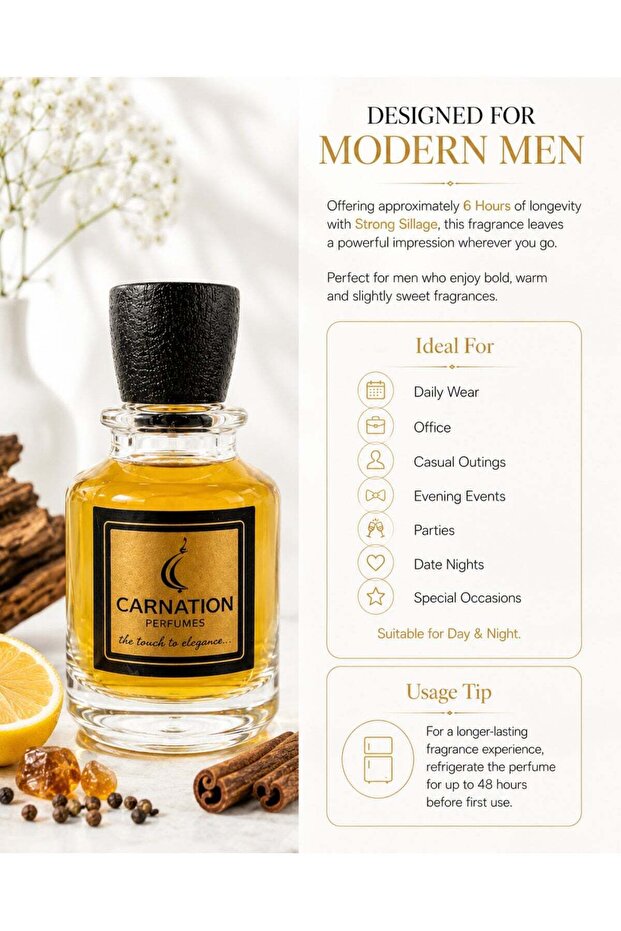 Amber Tobacco Eau de Parfum for Men | Inspired by Dolce & Gabbana The One
