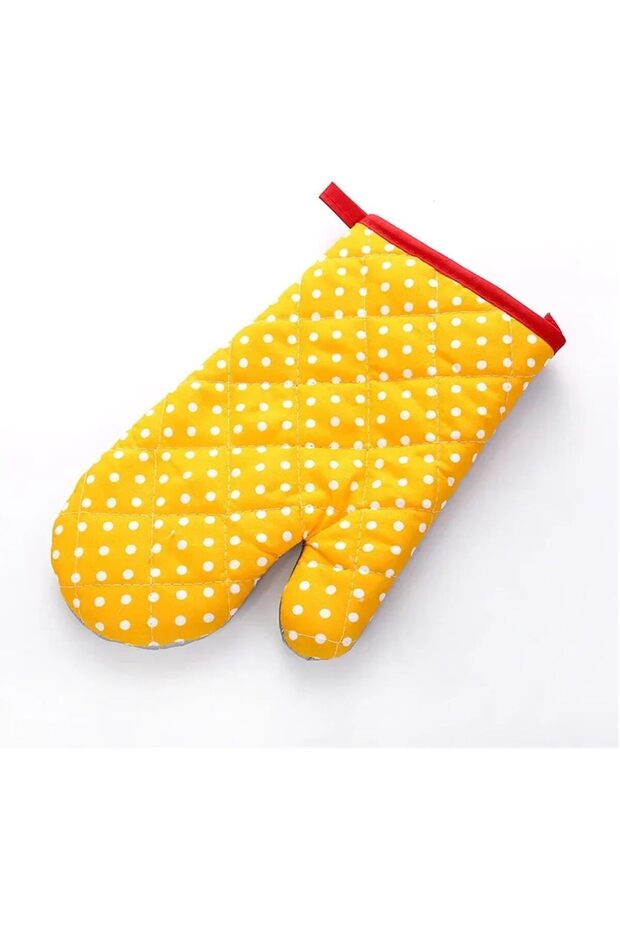 2 microwave oven gloves, cotton insulated baking heat-resistant gloves