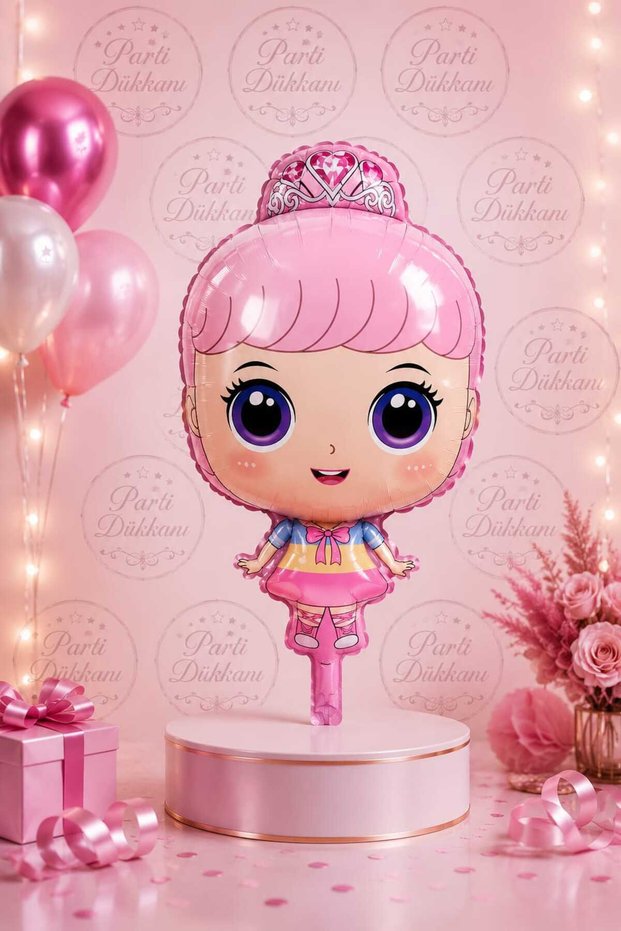 Princess Girl Foil Balloon Helium Compatible 43.5X74 cm Birthday Party Decoration