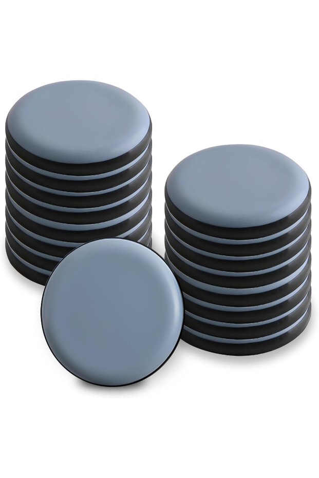 (16) Slip pads, heavy furniture and round chairs, 30mm self-adhesive table leg protectors, furniture wedge pads, make floors smooth, reduce noise.