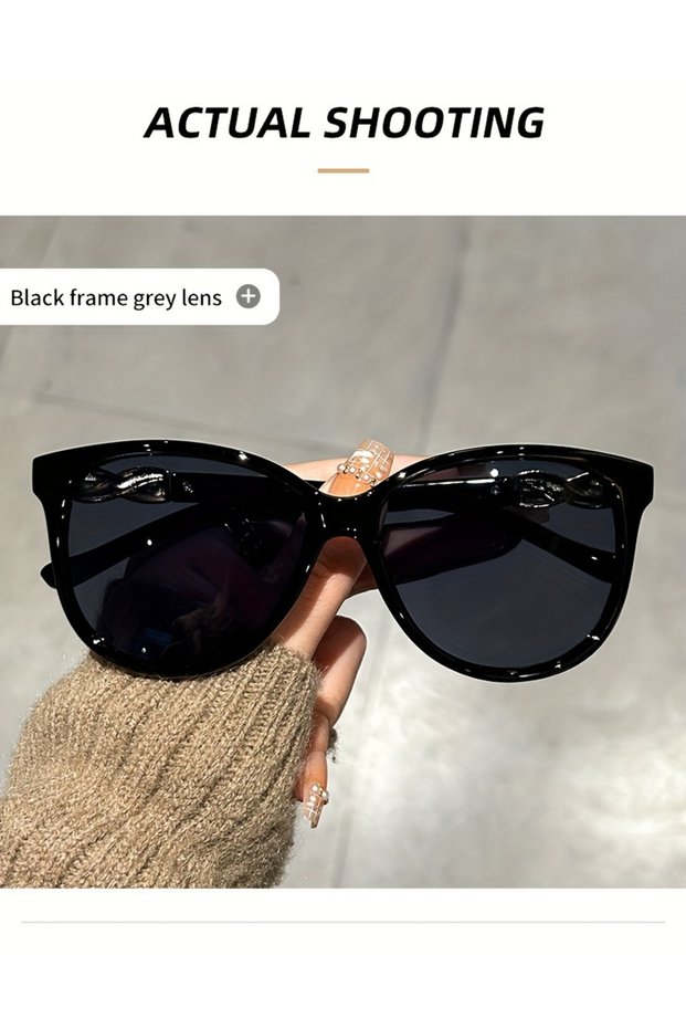 Black Women's Cat Eye Sunglasses Retro Butterfly Sunglasses Women's Fashion Mountaineering Sunglasse