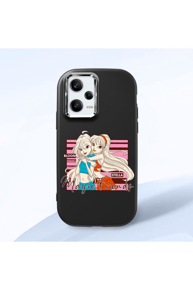 Redmi Note 12 Pro Speed Compatible Shock-Absorbing Camera Protected Black Silicone Case
