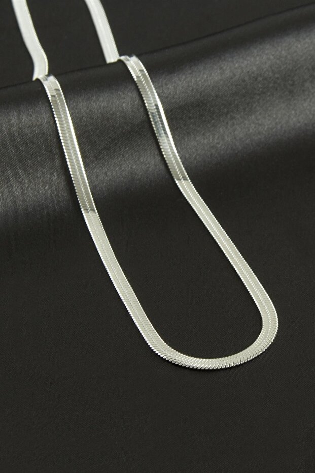 Nhr-Hlss Italian Chain Steel Necklace 45 (141640) Cm-Silver Color
