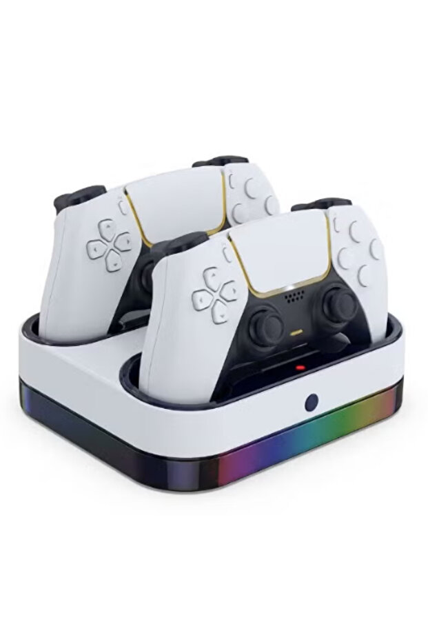 محطة شحن وحدة تحكم PS5 Slim، شاحن وحدة تحكم PS5 سريع الشحن لوحدة التحكم Edge وDual، ملحقات وحدة تحكم