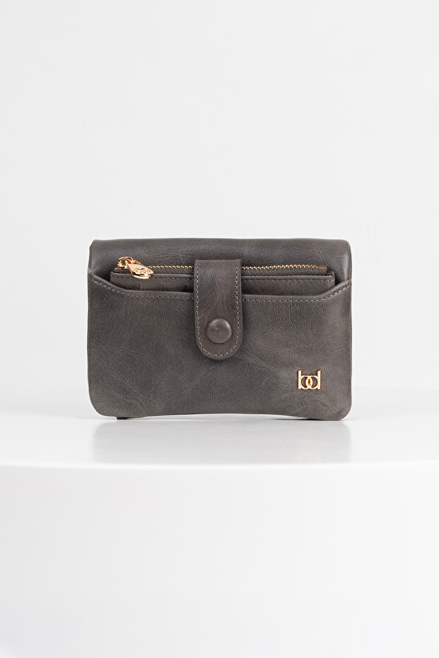 Sawina Women's Leather Wallet Gray