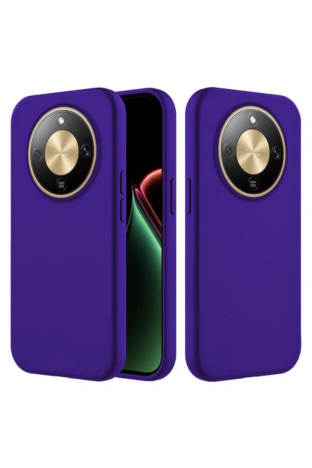 Honor Magic 8 Lite Compatible Case with Velvet Inside, Erasable Launch Case, Navy Blue