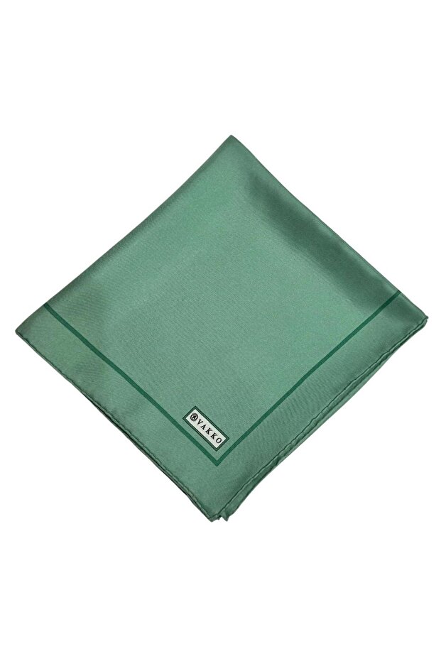 Solid Color Framed Tivil Scarf 3000887-Water Green