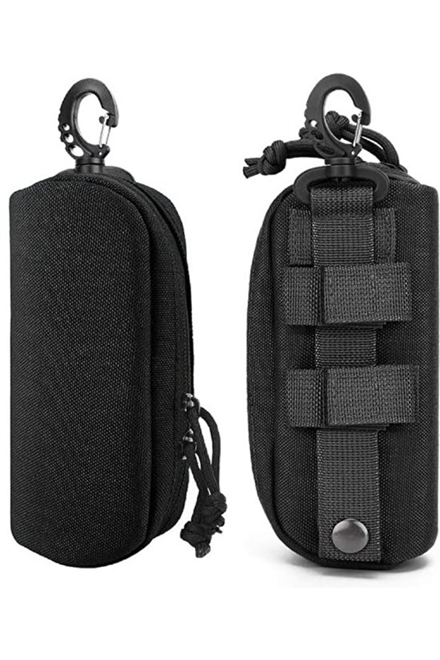 Tactical shockproof glasses case – Portable – With belt clip – 2-pack