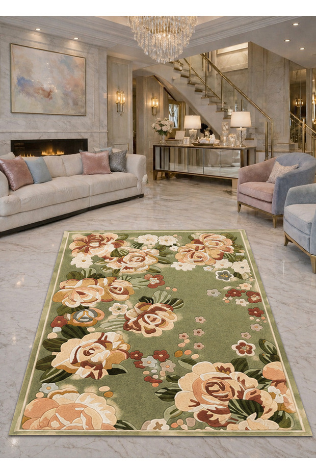 Sdt Mixed Patterned Modern Woven Base Decorative Carpet Sdtamor1419