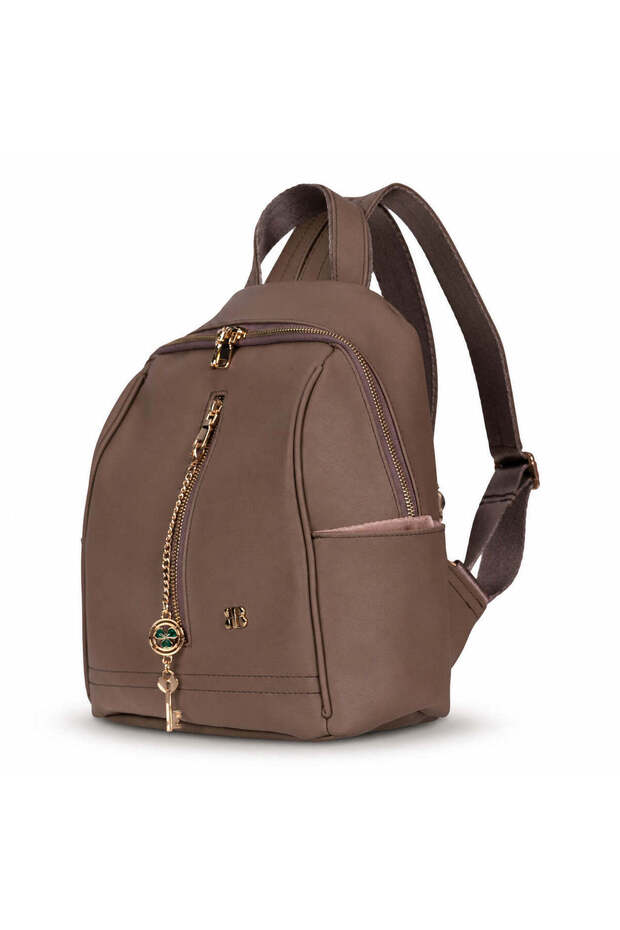 Burkley Aveline Mink Taupe Pu Leather Women's Backpack