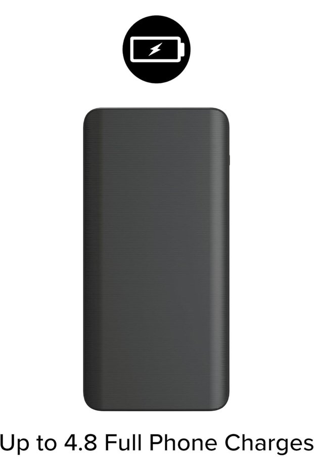 Mophie Essentials Powerstation 20K, 20000mAh Power Bank with USB Ports (C and Dual A), Up to 4 Full Phone Charges, Simultaneous Charging, LED Indicator (Black)