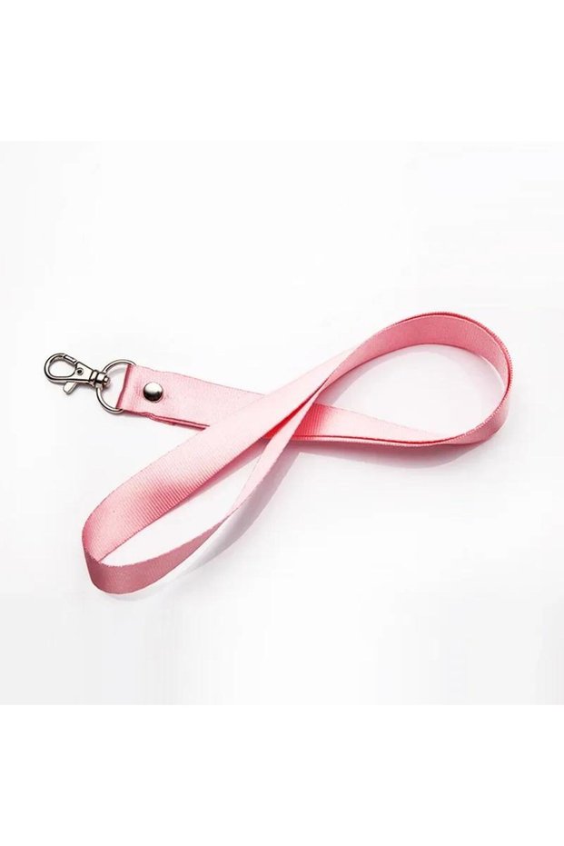 Pink 1PCS Pure Color Lanyards Thicken Safety Xyun Hanging Neck Strap Lanyard for Mobile Phone ID Nam