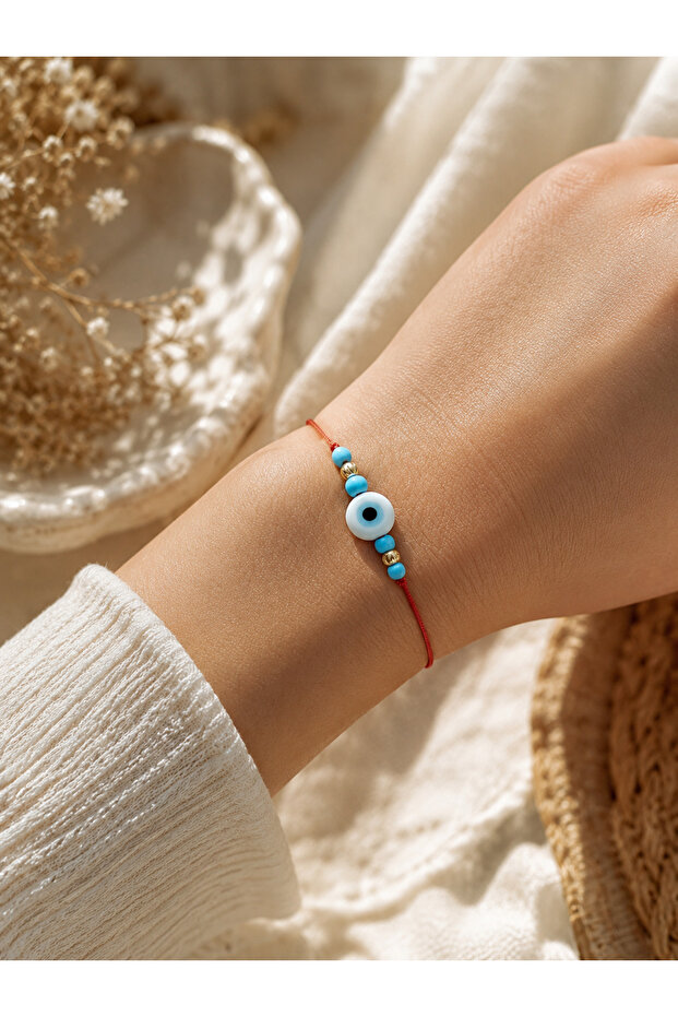 Lucky bracelet with Evil Eye beads