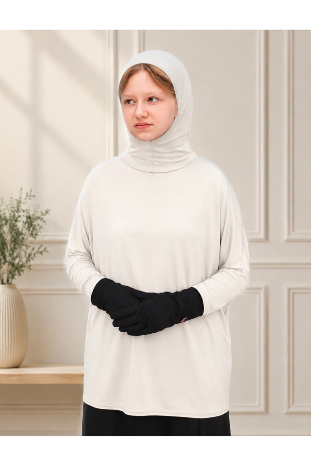 Hijab for Girls, Simple Modest Islamic Headscarf, Full-Coverage Hijab Head Cover for Everyday Modest Wear