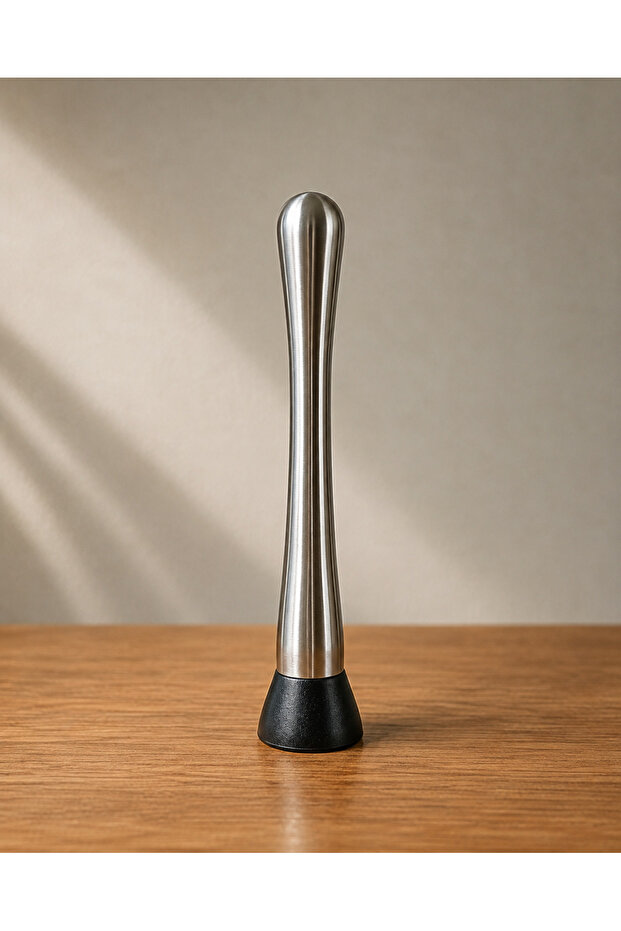 Steel Cocktail Muddler – Mint Lemon Fruit Crusher Bar Muddler