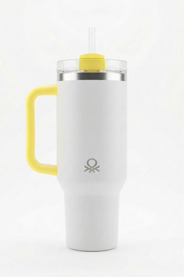 Steel Thermos with Straw 900 ml