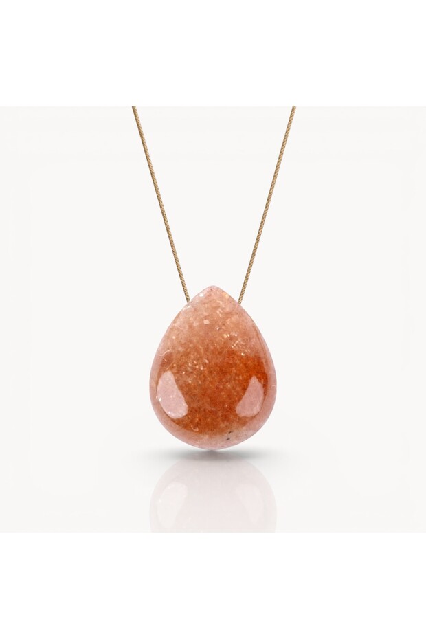 Intentions Collection 100% Natural Sunstone Pendant - the Stone of Confidence