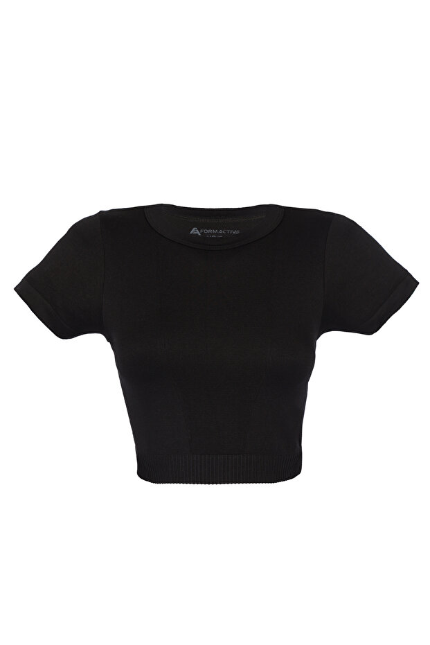 Women's Seamless Crew Neck Short Sleeve Bustier - 1930