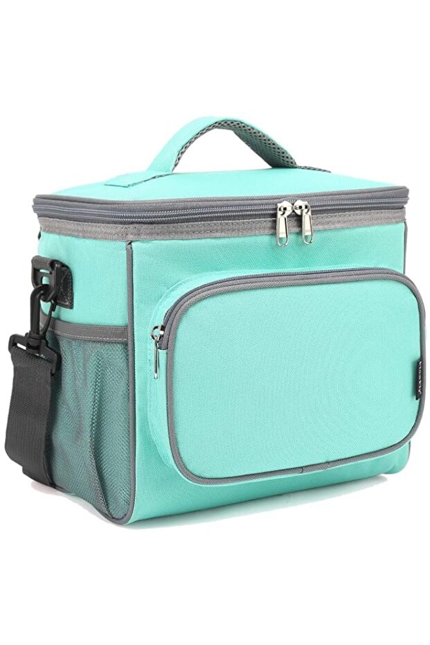 FlowFly LB001-JG01 Reusable Lunch Bag, Polyester, Jade