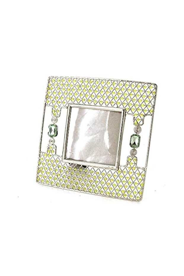 Beads Photo Frame With Yellow Pearls