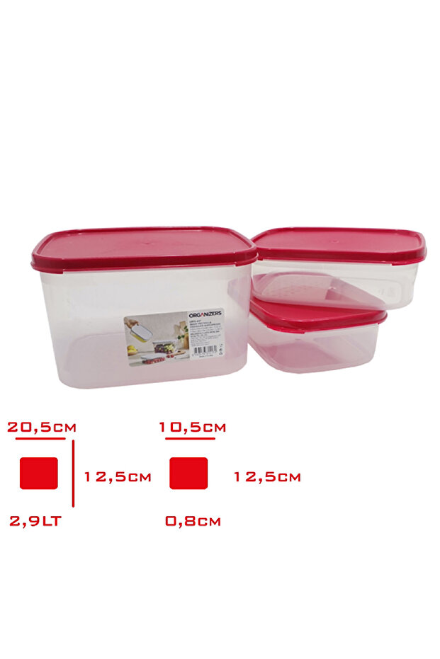 Organizers/Storage Bins Invisible Smart 3 Pcs (2X0.80 Lt+2.90 Lt)