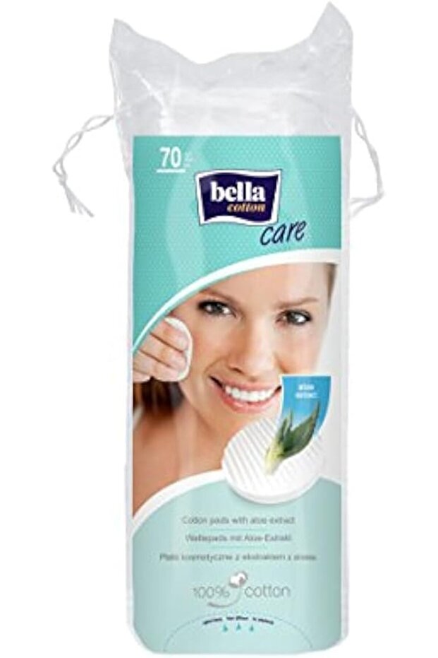 COTTON CARE PADS 70PC ALOE EXTRACT