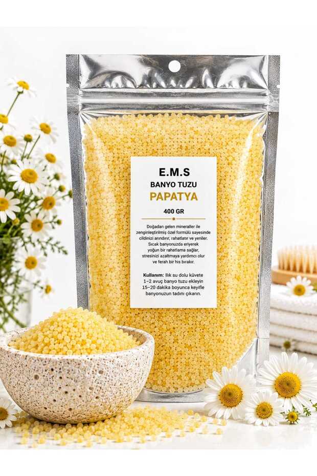 400 Gr Chamomile Scented Bath Salt Bathtub & Jacuzzi Salt Manicure & Pedicure Salt Foot Care Salt.