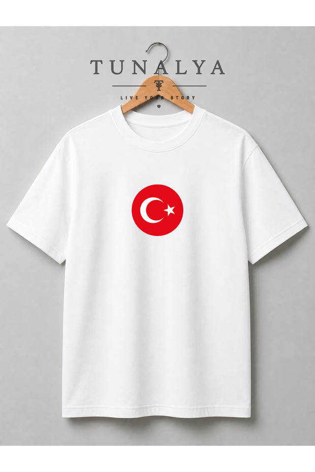 Tunalya Ataturk and Turkish Flag August 30Th October 29Th April 23Rd Designed Premium Printed Unisex Cotton National Day T-Shirt