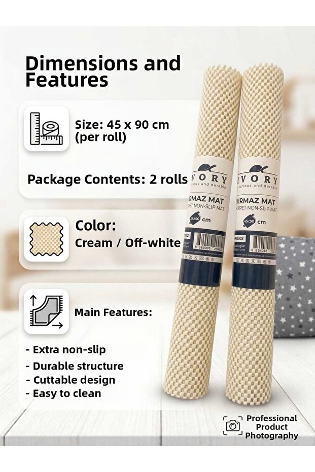 Hali Kandirmaz Mat 45 X 90 cm Var Pet Non-Slip Mat 45X90 cm