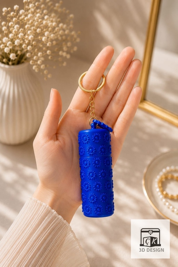 Lip Balm and Lipstick Case Keychain and Bag Accessory
