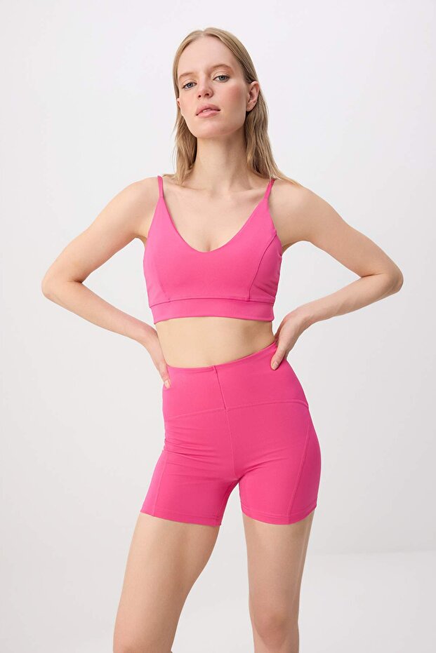 Koyu Pembe Dalgıç/Scuba Tayt Spor Tayt TWOSS21SR0545 - 2