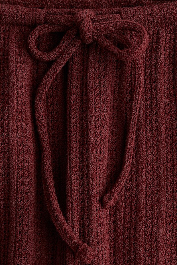 Tekstüre Triko Pantolon - 2