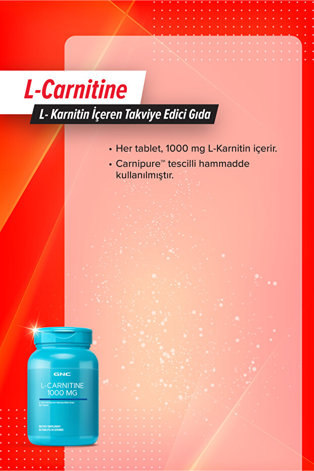 GNC L-Carnitine 1000 mg – 60 Tablet - 2