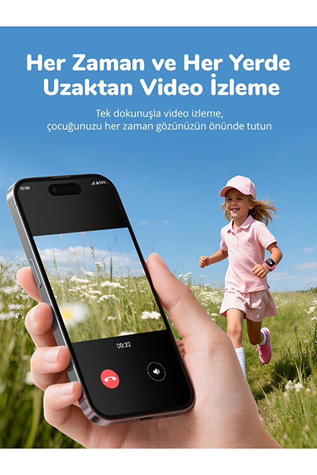 360 Botslab Akıllı Çocuk Saati E3 Pembe 2026 Yeni Model - 9