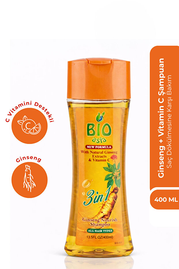 Ginseng Shampoo – Strengthening & Revitalizing Formula Against Hair Loss 400 ml