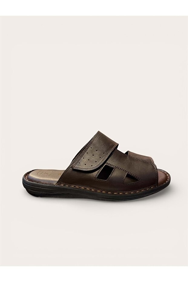 Kr.336 Full Orthopedic Velcro Men's Slippers