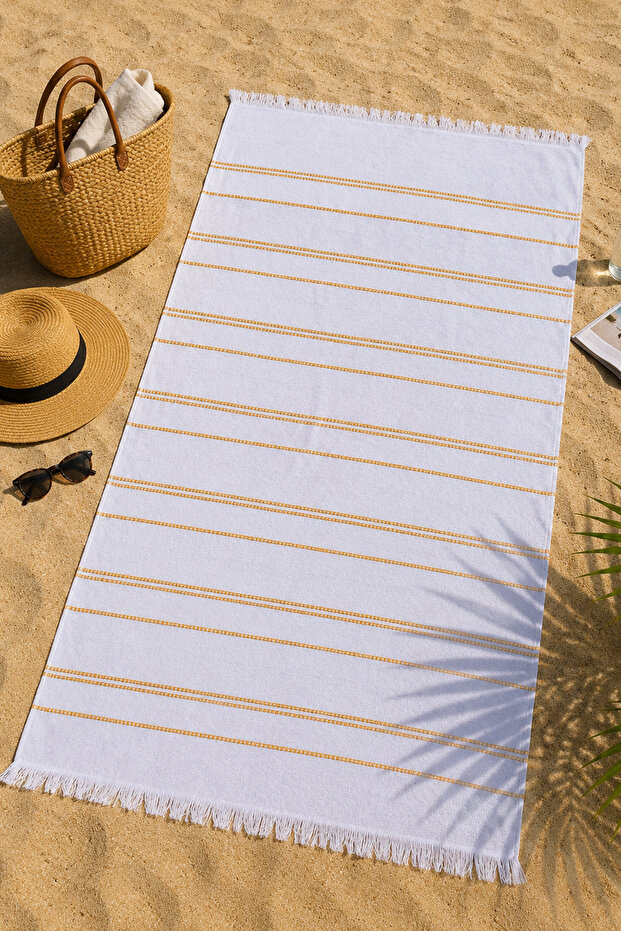 Fringed Beach Towel - 1